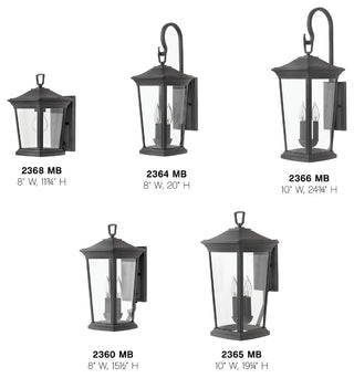 Hinkley Bromley Two Light Wall Mount 2360MB