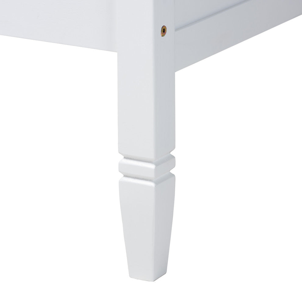 Mariana Classic and Traditional White Finished Wood Full Size Daybed