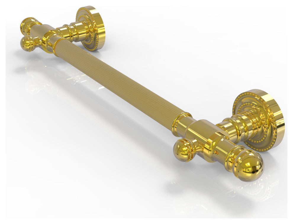 32" Grab Bar Reeded, Polished Brass