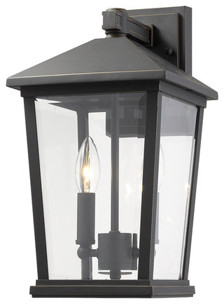 Beacon 2 Light Outdoor Wall Sconce, Oil Rubbed Bronze