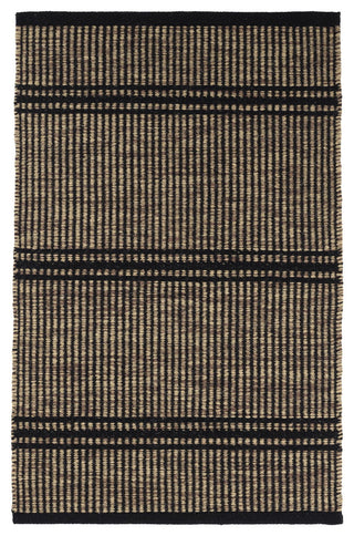 Dash & Albert Malta Camel Handwoven Wool Rug, Black, 8' x 10'