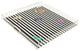Blackfloral Stripes 18"x18" Acrylic Tray