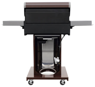 Permasteel 3 Burner Propane Gas Grill with Folding Side Shelves, Copper