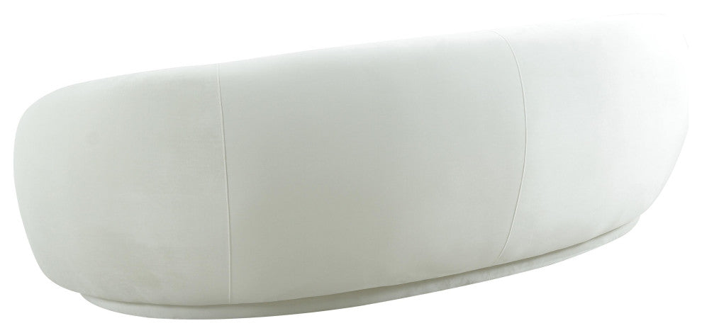 TOV Furniture Kendall Cream Velvet Sofa