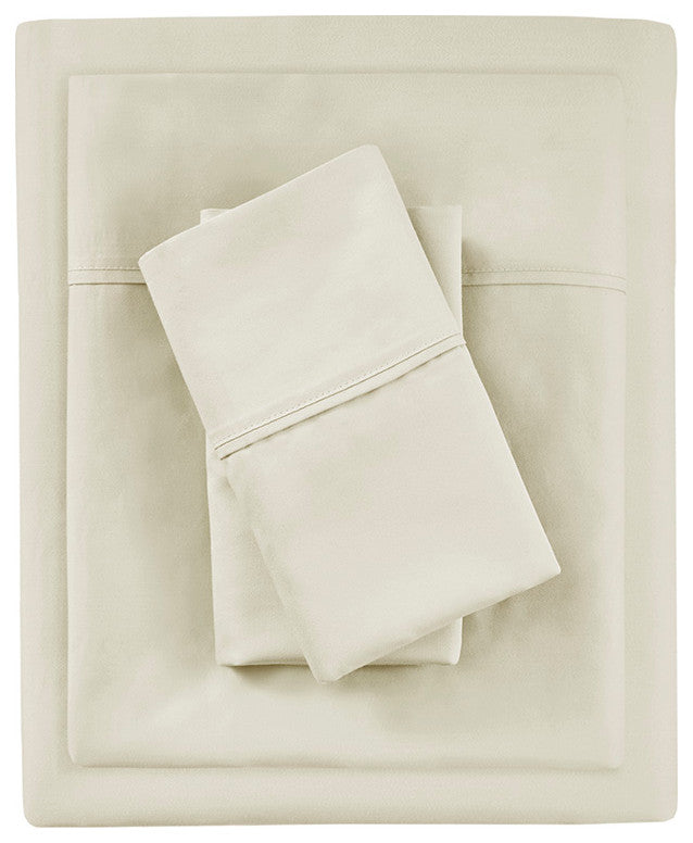 Beautyrest 1000 Thread Count Thermal Management Sheet Set, Ivory, Full