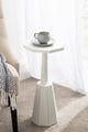Octavia Accent Table, White, 11x11x24
