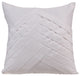 White Decorative Pillow Covers 22"x22" Suede Fabric, White No Limits No Lines