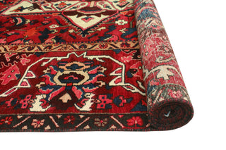 Fine Vintage Distressed Zaid Red/Ivory Rug, 9'5 x 12'9