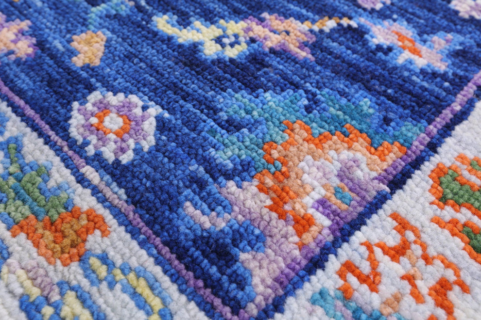 2' 7" X 10' 5" Turkish Oushak Handmade Wool Runner Rug - Q15490