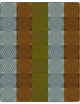 Flagship Carpets FA1305-58FS 10' 6"x13' 2" Bullseye Blocks Earth Tone Rug