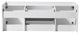 Opulento Double Sink Bathroom Cabinet, Base: White, Base Only