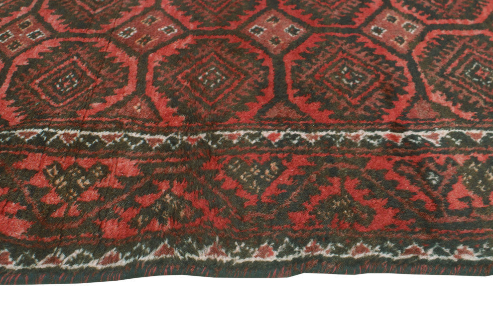Fine Vintage Distressed Afshin Rust/Charcoal Rug, 3'6x5'10