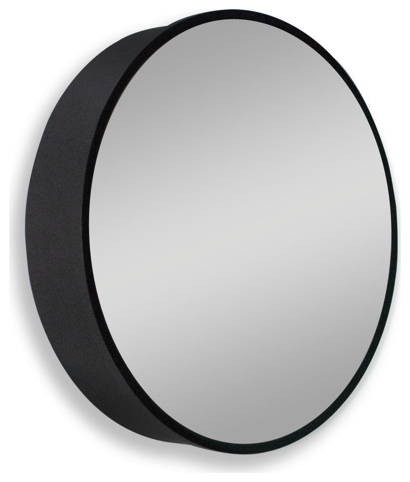 Aurora Round Frame Medicine Cabinet, 24Inch Round