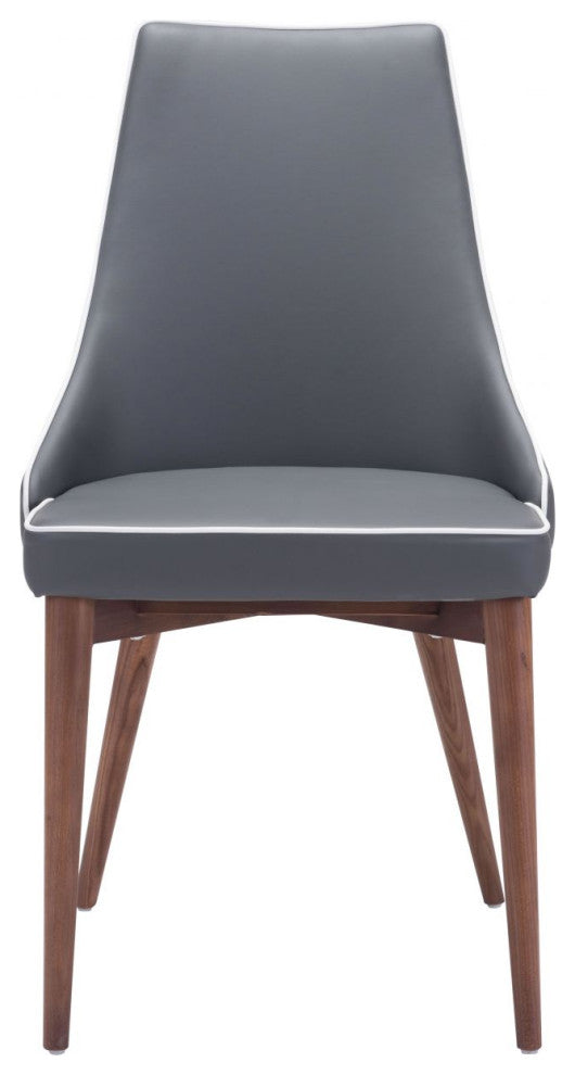 Moor Dining Chair, Set of 2 Dark Gray