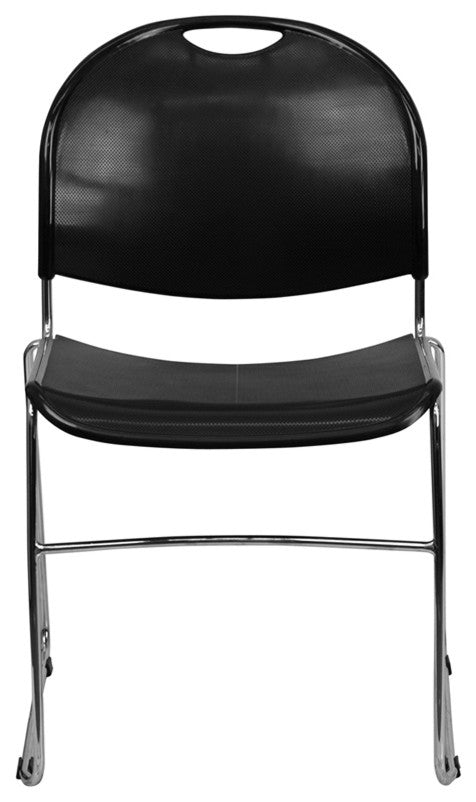 Black Plastic Stack Chair RUT-188-BK-CHR-GG