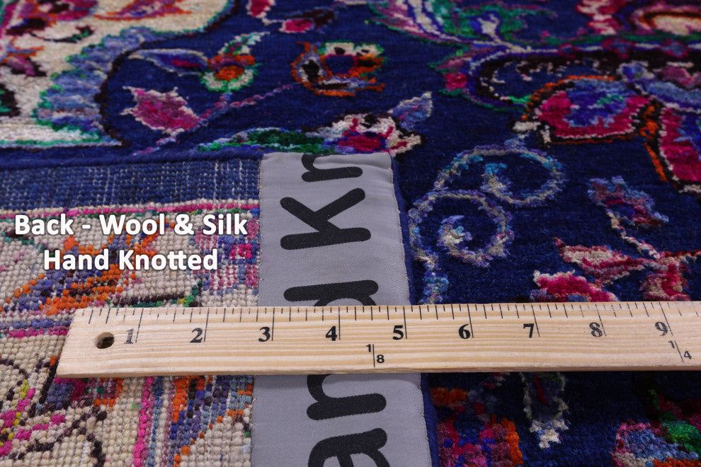 Persian Wool & Silk Handmade Rug 7' 8" X 9' 10" - Q13734