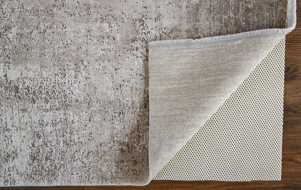 Weave & Wander Lindstra Rug, Taupe/Gray/Tan, 6ft-6in x 9ft-6in Rug