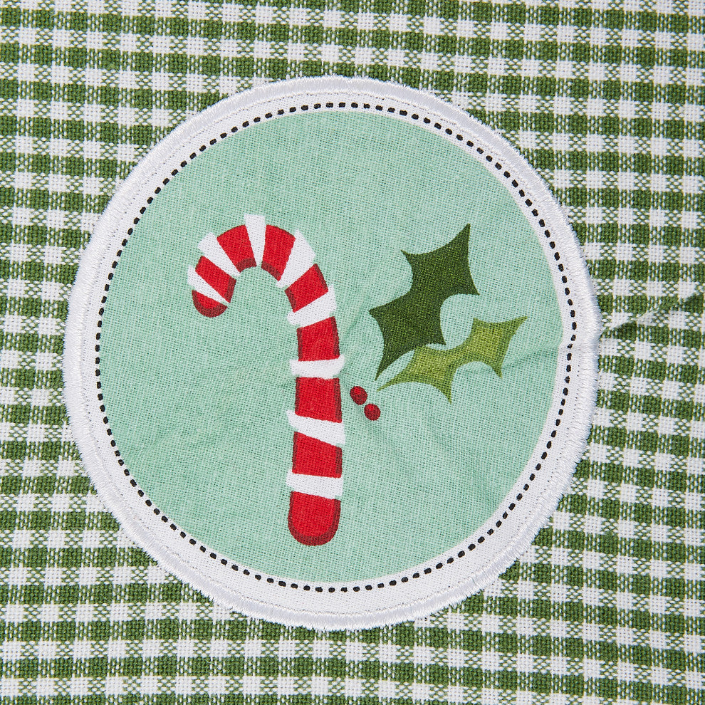Owl Be Christmas Embroidered Dishtowel