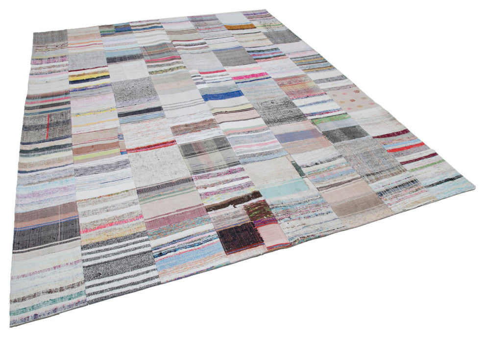 Rug N Carpet - Handmade Turkish 8' 2'' x 10' Contemporary Patchwork Kilim Rug