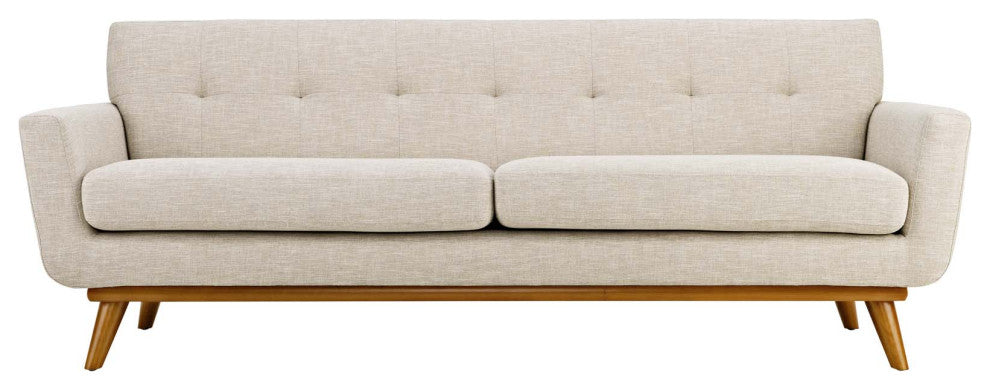 Engage Upholstered Fabric Sofa - Beige