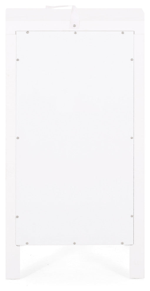 Meader Bathroom Floor Storage Cabinet With Drawer, White
