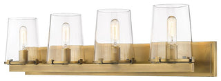 Zlite 3032-4V-RB 4-Light Vanity, Clear