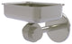 Satellite Orbit Two Wall Mount Soap Dish With Groovy Accents, Satin Nickel