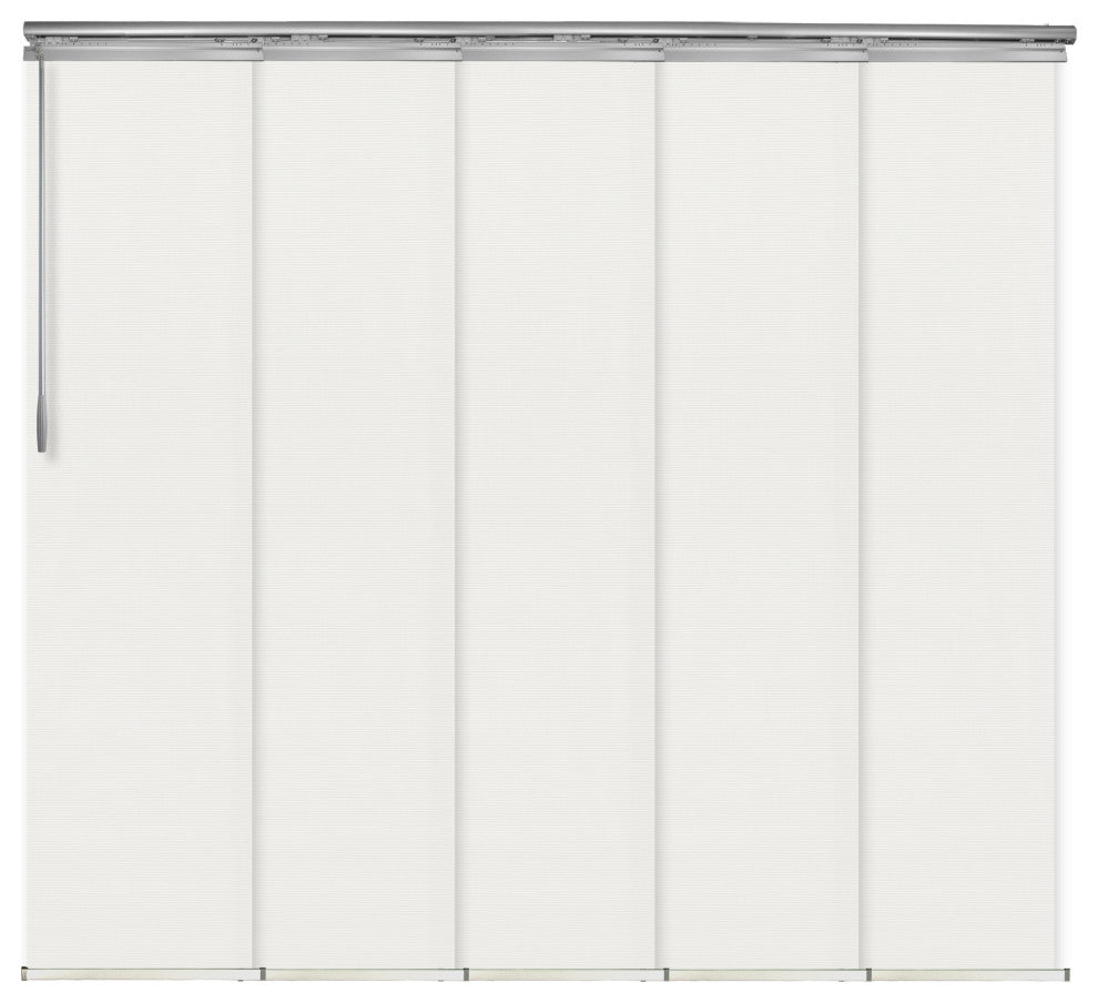 Amour 5-Panel Track Extendable Vertical Blinds 58-110"W