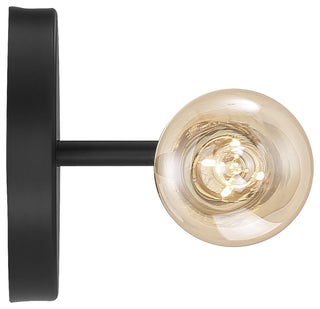 Iconic, 2-Light LED Wall Sconce, Replaceable LED, Matte Black