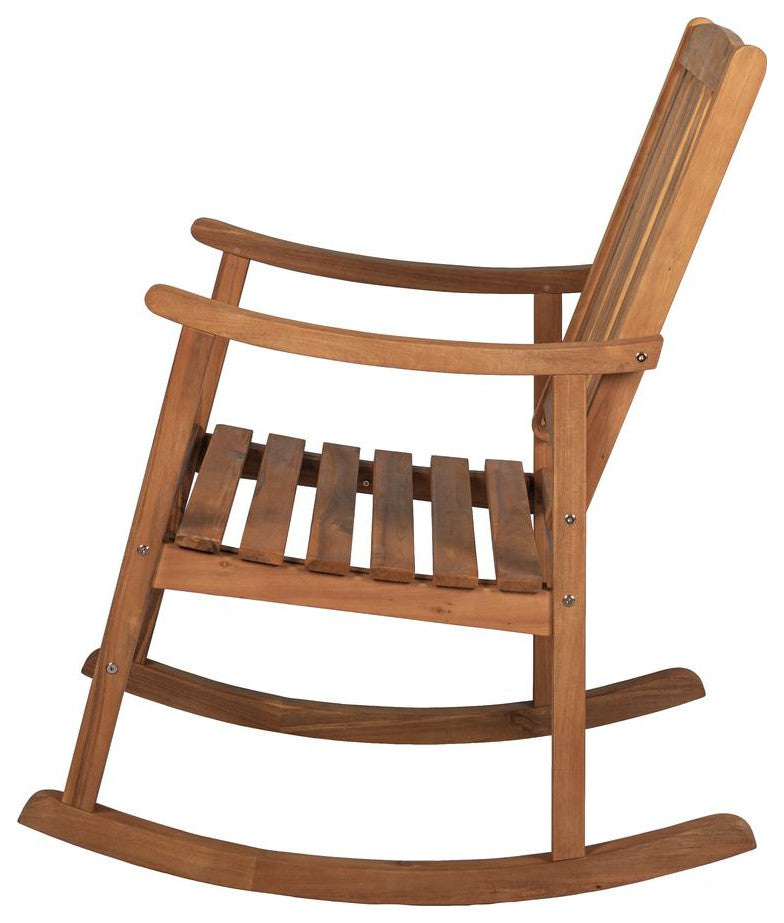 Penny Classic Slat Back Acacia Wood Patio Outdoor Rocking Chair