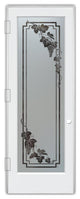 Pantry Door - Vineyard Grapes Cascade - Primed - 30" x 84" - Knob on Right -...