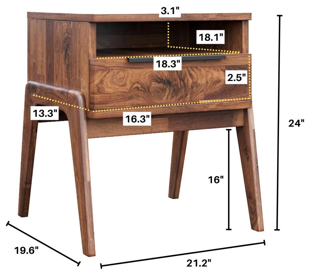 Remix 22" Wide Nightstand