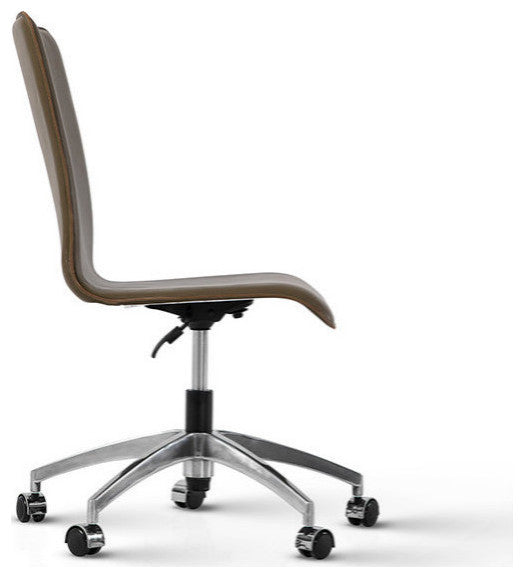 Perugia Top Grain Leather Office Chair, Ventura Leather, Amber