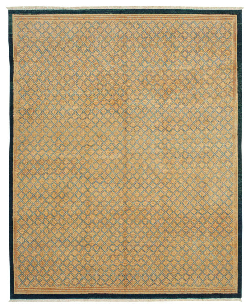 Rug N Carpet - Handwoven Oriental 8' 1" x 9' 11" Unique Oushak Area Rug