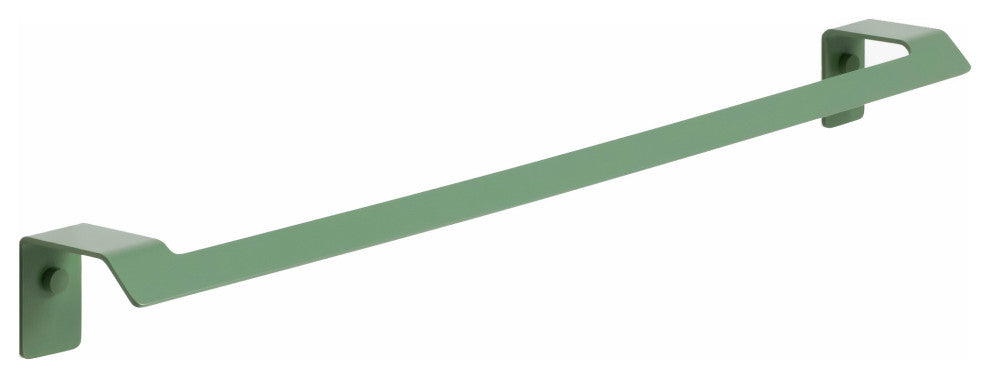 Slim Matte Towel Bar, Matte Green, Large 24 in