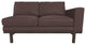 Cantor Right Arm Leather Sofa, Finish: Ebony, Leather: Chia