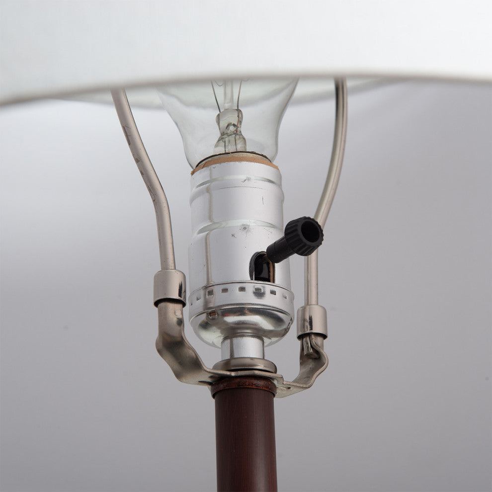 Artifact Natural Mica Table Lamp 22" Gunmetal Charcoal Gray 4-way rotary switch