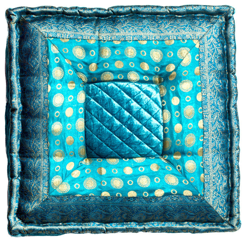 Sumatra 18"x18", Turquoise
