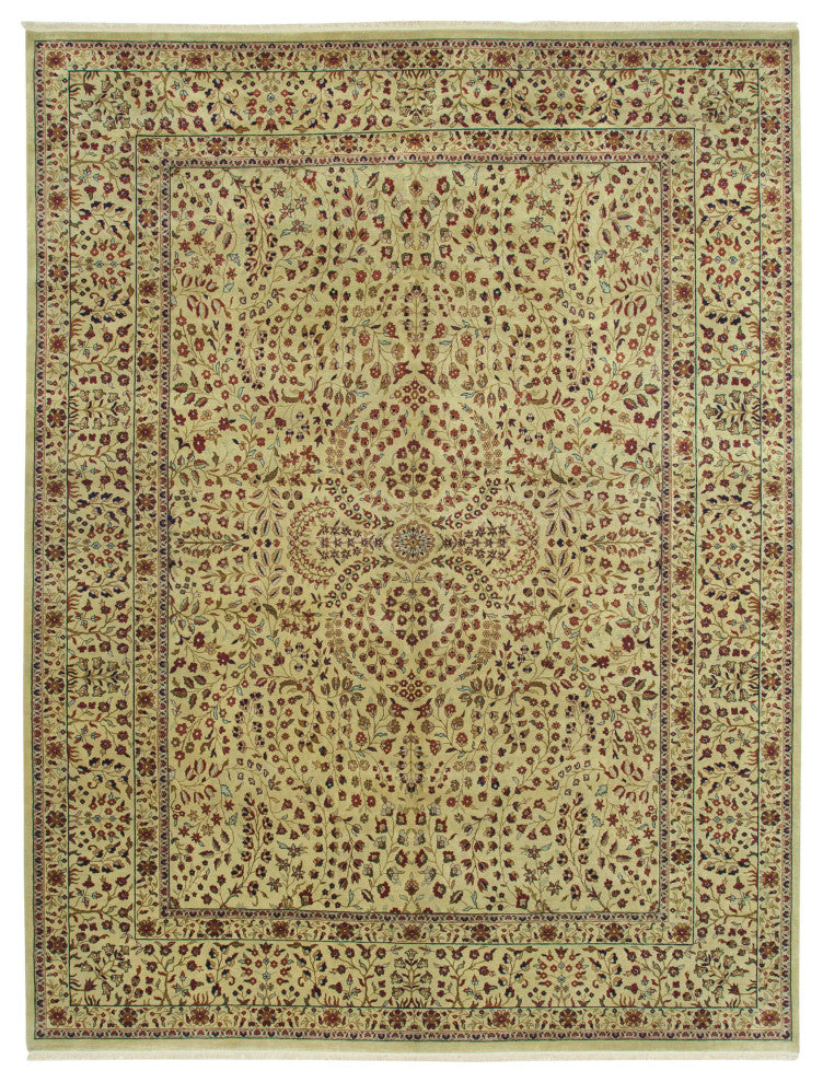 Rug N Carpet - Handmade Oriental 8' 8" x 11' 8" Large Oushak Area Rug