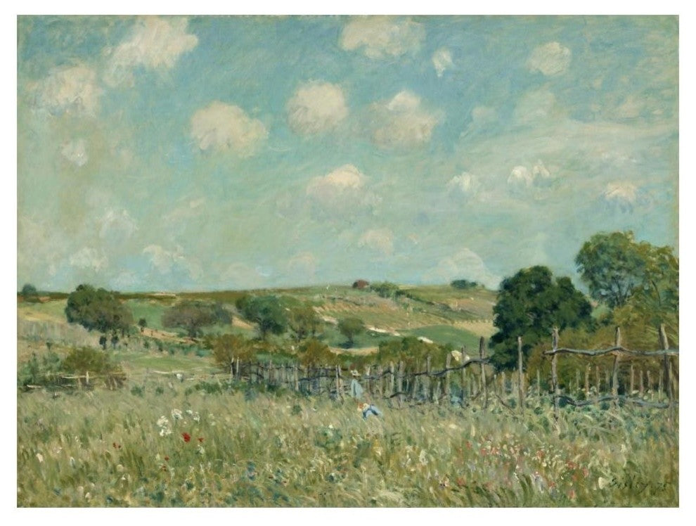 "Meadow, 1875" Digital Paper Print by Alfred Sisely, 18"x14"