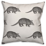 Armadillo Pattern 20x20 Throw Pillow