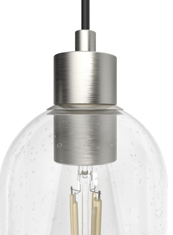 Hunter Lochemeade Brushed Nickel 3 Light Cluster Ceiling Light Fixture