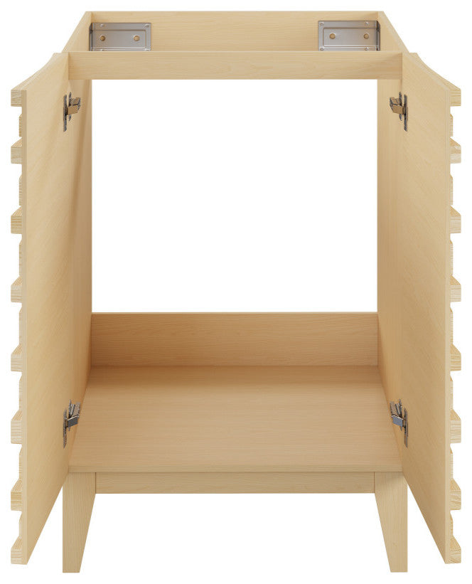 Cascade 24" Bathroom Vanity, Natural Oak Cabinet