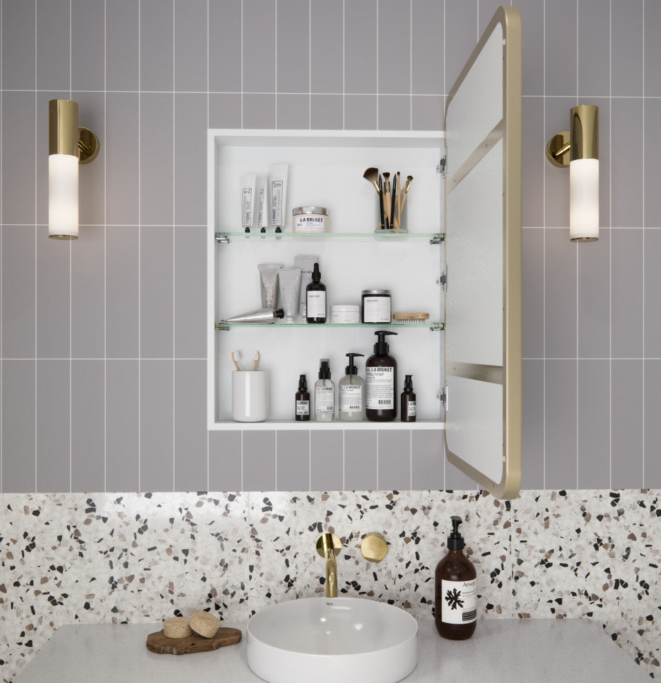 Medicine Cabinets, Satin Brass