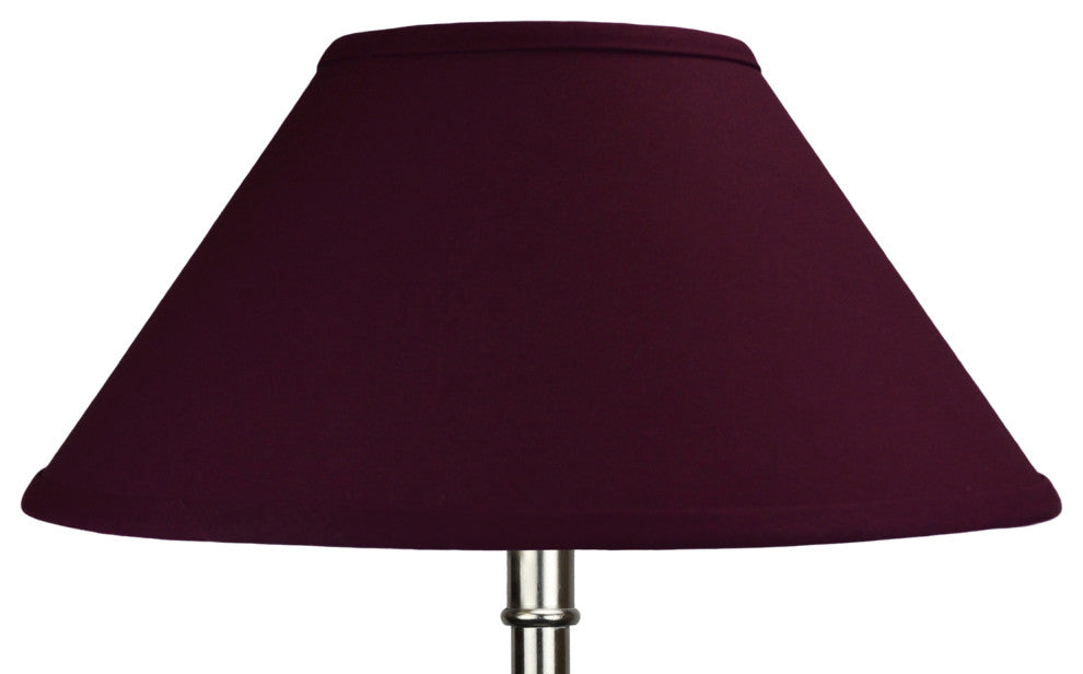 Fenchel Shades 6"x15"x8" Spider Attachment Empire Lamp Shade, Linen Burgundy