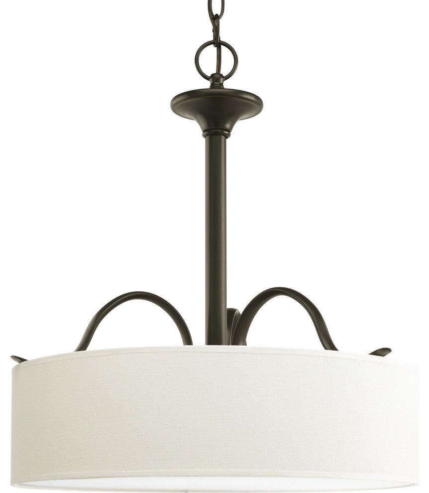 3-Light Pendant, Antique Bronze