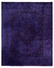 Overdyed One-of-a-Kind Hand-Knotted Area Rug Purple, 8' 2" x 10' 4"
