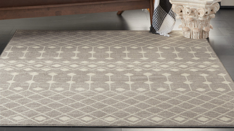 Nourison Grafix 7' x 10' Grey Bohemian Indoor Area Rug