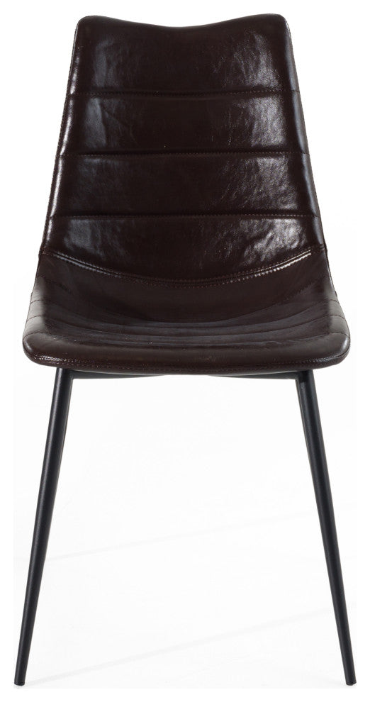 Gilliam Modern Brown Dining Chairs, Set of 2