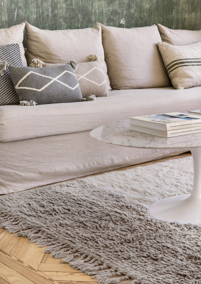 Oasis Soft Linen Knitted Cushion